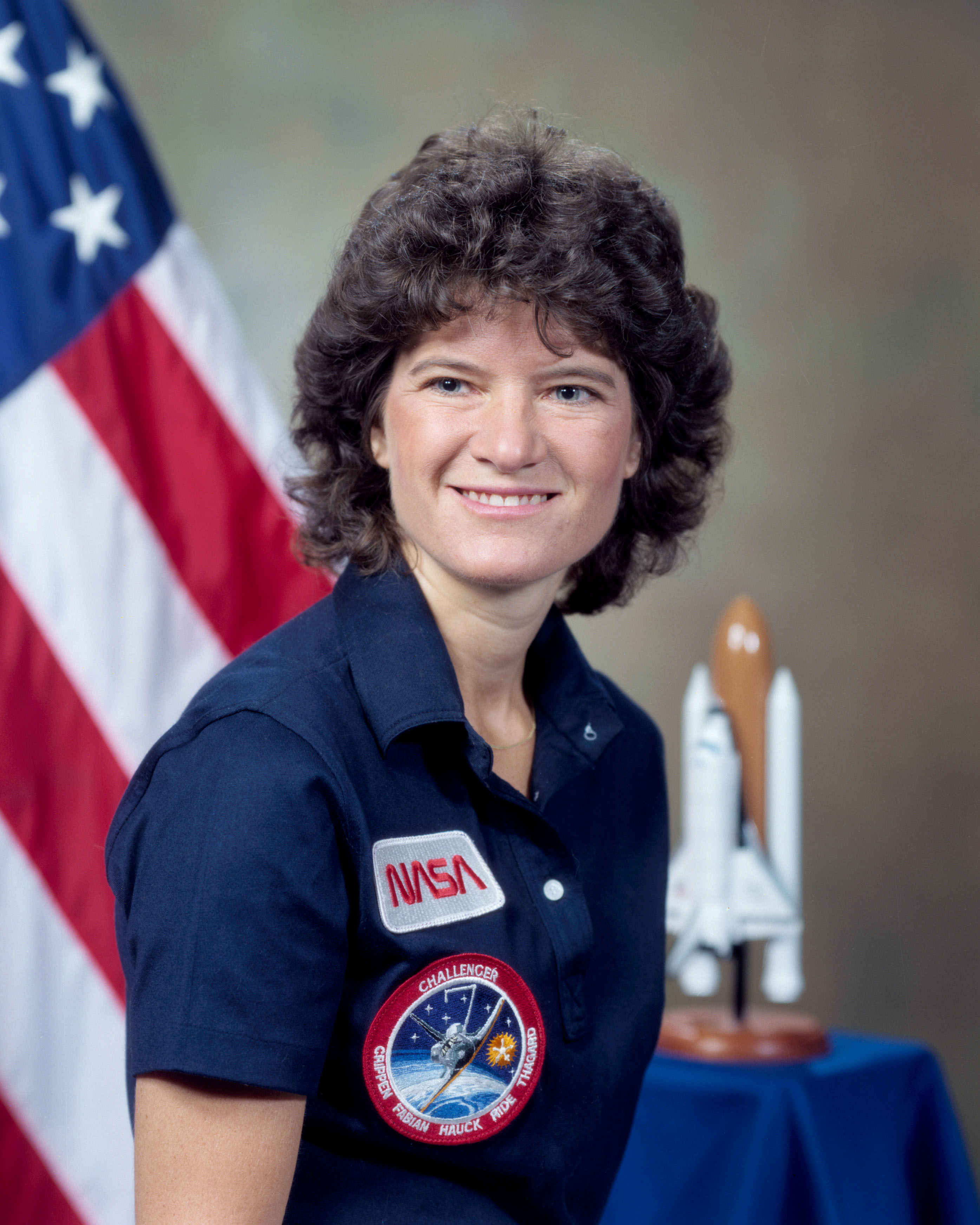 Original NASA portrait of Sally Ride